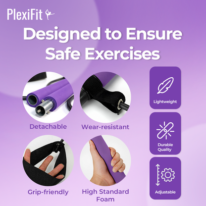 PlexiFit™ Pilates Bar & Resistance Band