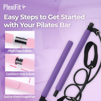 PlexiFit™ Pilates Bar & Resistance Band